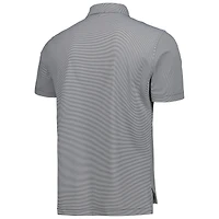 Men's Peter Millar Black Nebraska Huskers Jubilee Striped Performance Jersey Polo