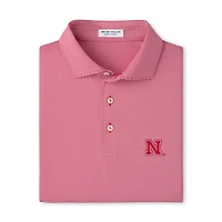 Polo Peter Millar Scarlet Nebraska Huskers Jubilee Stripe pour homme