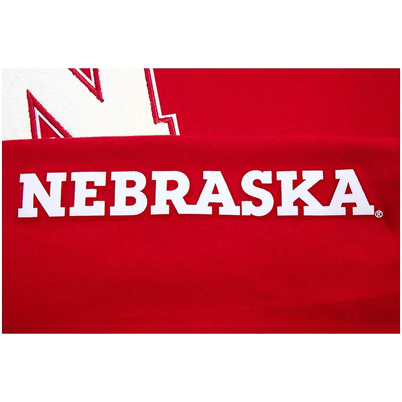 Men's Pro Standard Red Scarlet Classic Stacked Logo Pullover Hoodie
