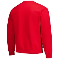 Men's  Red Nebraska Huskers Holiday Fleece Sweatshirt