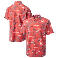 Chemise boutonnée classique Kekai Tri-Blend pour homme, modèle Scarlet des Nebraska Huskers de Reyn Spooner