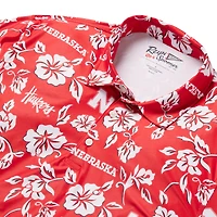 Men's Reyn Spooner Scarlet Nebraska Huskers Performance Polo