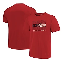 Men's  Scarlet Nebraska Huskers Alumni Script Overlay T-Shirt