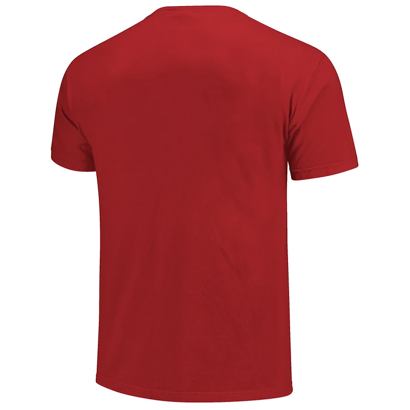 Men's  Scarlet Nebraska Huskers Alumni Script Overlay T-Shirt