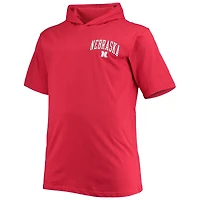 Sweat à capuche pour homme Scarlet Nebraska Huskers, grandes tailles