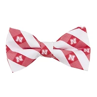 Nœud papillon à carreaux écarlates des Huskers du Nebraska pour homme