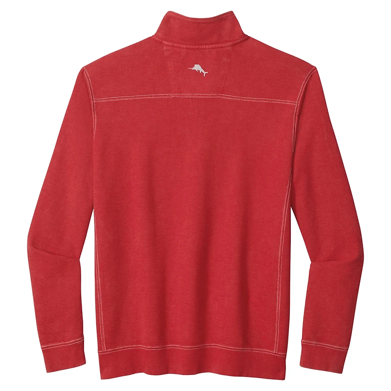 Men's Tommy Bahama Scarlet Nebraska Huskers Montego Bay Half-Zip Jacket