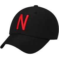 Chapeau ajustable à agrafes Nebraska Huskers noir Top of the World pour hommes