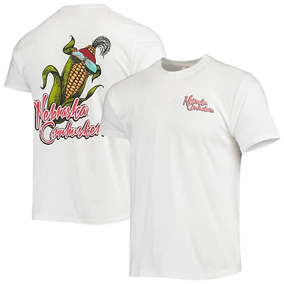 T-shirt bandana mascotte Nebraska Huskers homme blanc