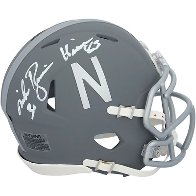 Mike Rozier Nebraska Huskers Autographed Slate Riddell Speed Mini Helmet with "83 Heisman" Inscription