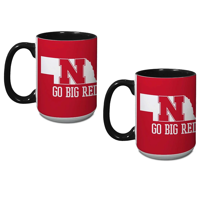 Nebraska Huskers 15oz. Hometown Coffee Mug Two-Pack