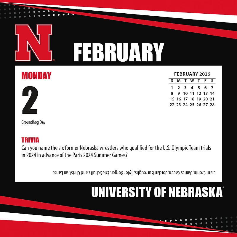 Calendrier des matchs des Nebraska Huskers 2026