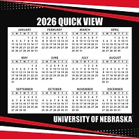 Calendrier des matchs des Nebraska Huskers 2026