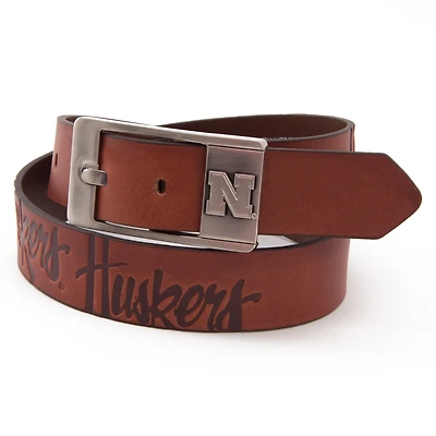 Nebraska Huskers Brandish Leather Belt
