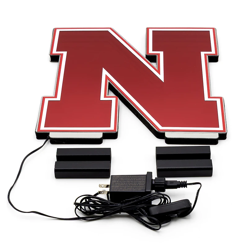 Lumière LED Infinity avec logo des Nebraska Huskers