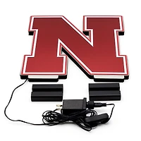 Lumière LED Infinity avec logo des Nebraska Huskers