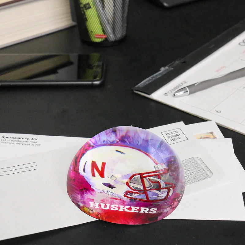 Nebraska Huskers Team Pride Dome Paper Weight