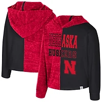 Sweat à capuche rouge en tricot Colosseum Nebraska Huskers Gals pour tout-petits