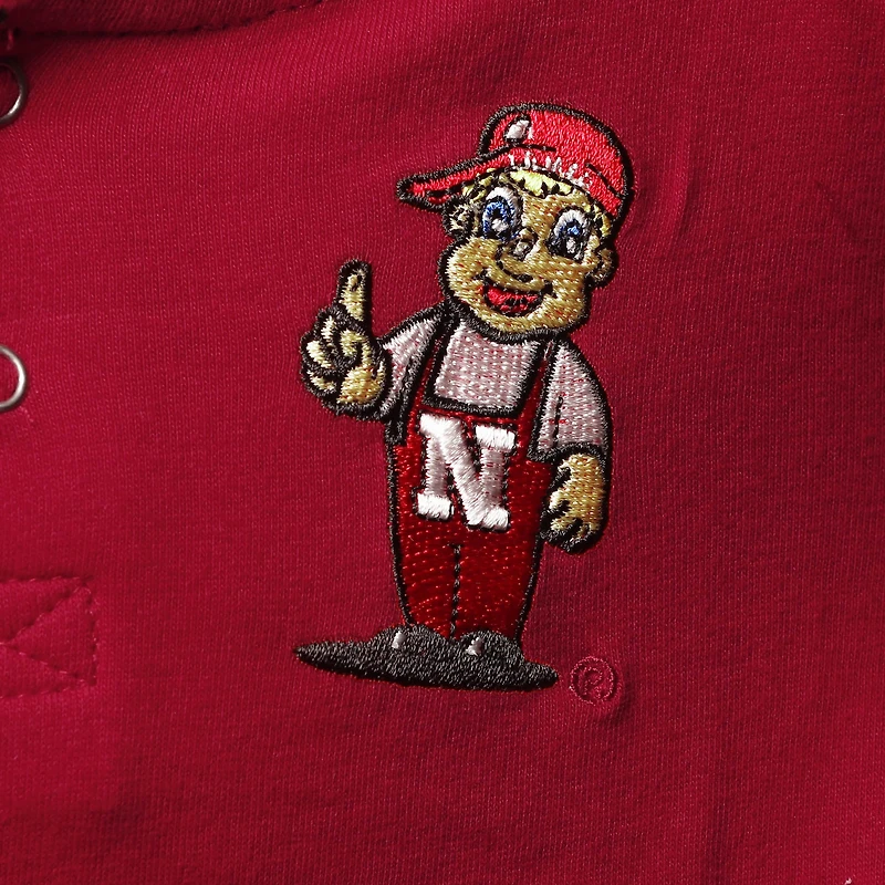 Toddler Colosseum Scarlet/Heathered Gray Nebraska Huskers Poppies Hoodie and Sweatpants Set