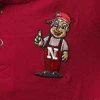 Toddler Colosseum Scarlet/Heathered Gray Nebraska Huskers Poppies Hoodie and Sweatpants Set