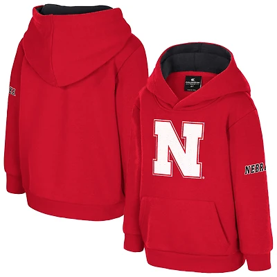 Toddler Colosseum  Scarlet Nebraska Huskers Big Logo Volume Fleece Pullover Hoodie