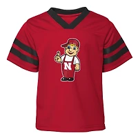 Toddler Scarlet Nebraska Huskers Two-Piece Red Zone Jersey & Pants Set