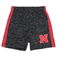 Ensemble t-shirt et short Cloudy Yarn pour tout-petits Wes & Willy Nebraska Huskers