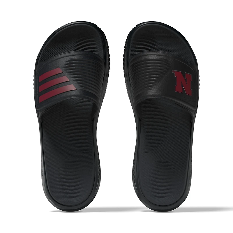 Sandales unisexes adidas Nebraska Huskers Alphabounce 2.0 noires