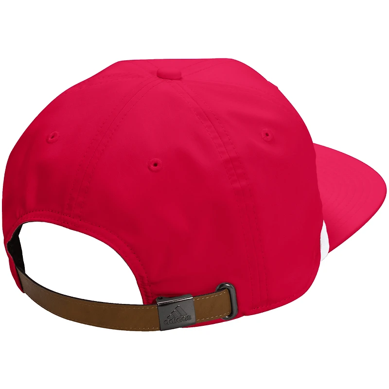 Casquette ajustable unisexe adidas Scarlet Nebraska Huskers pour vestiaires