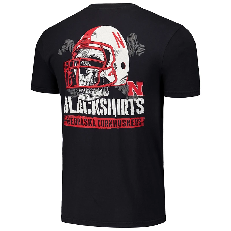 T-shirt unisexe noir Nebraska Huskers Hyper Local Blackshirts