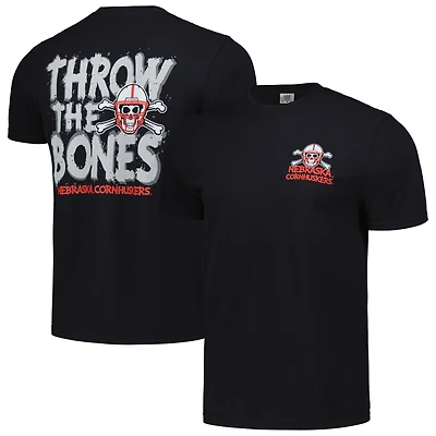 T-shirt unisexe noir Nebraska Huskers Hyper Local Throw the Bones