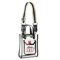 WEAR by Erin Andrews Sac à bandoulière transparent Nebraska Huskers Stadium avec pochette à monnaie