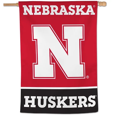 WinCraft Nebraska Huskers 28" x 40" Logo principal Bannière verticale simple face