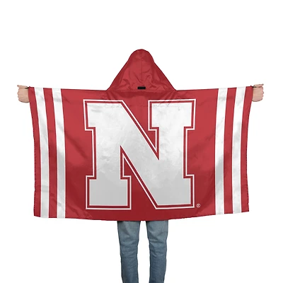 Drapeau à capuche WinCraft Nebraska Huskers 3' x 5'