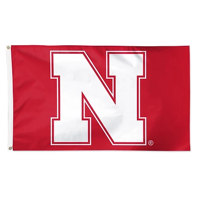 Drapeau WinCraft Nebraska Huskers 91 x 152 cm (3 pi x 5 pi) avec logo principal, simple face