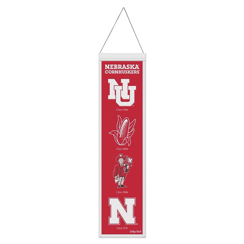WinCraft Nebraska Huskers Bannière évolution 8" x 32"