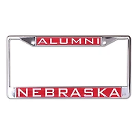 WinCraft Nebraska Huskers Alumni Inlaid Metal License Plate Frame