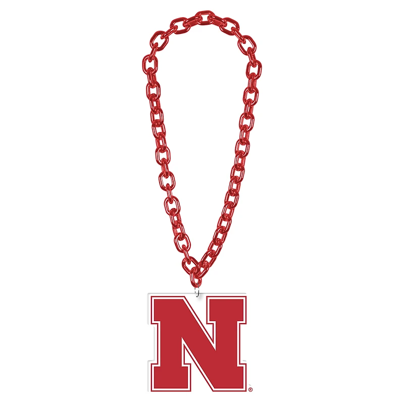 WinCraft Nebraska Huskers Collier avec logo à grande chaîne