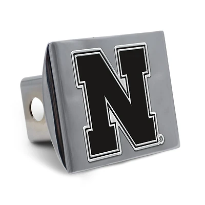 WinCraft Nebraska Huskers Premium Metal Chrome Hitch Cover