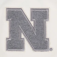 Women's Pro Standard Cream Nebraska Huskers Reverse French Terry Boxy Cropped T-Shirt