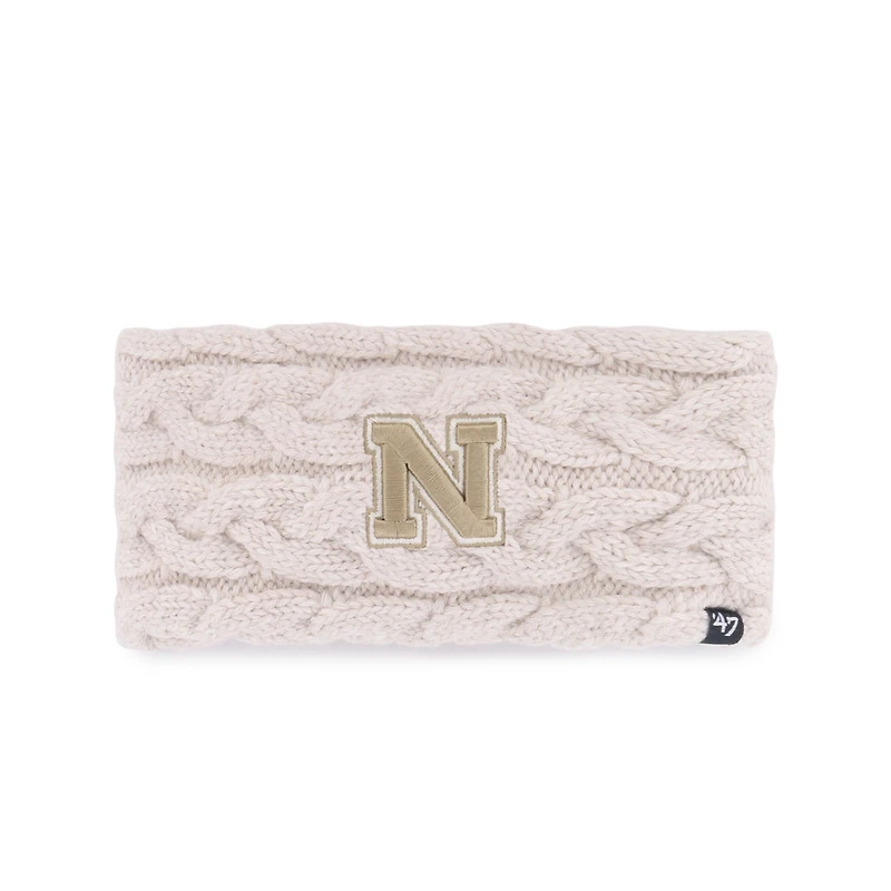 Bandeau en tricot Nebraska Huskers Core & Inline Latte pour femme '47 Natural