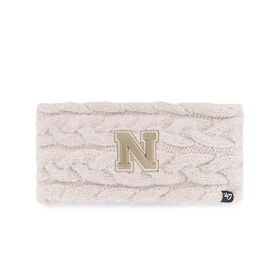 Bandeau en tricot Nebraska Huskers Core & Inline Latte pour femme '47 Natural