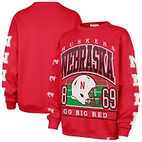 Sweat-shirt oversize « 47 Scarlet Nebraska Huskers » pour femme