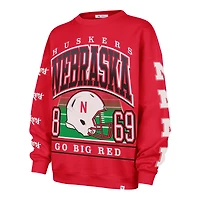 Sweat-shirt oversize « 47 Scarlet Nebraska Huskers » pour femme