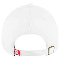 Women's '47 White Nebraska Huskers Pensacola Clean Up Adjustable Hat