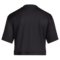 Maillot court à col en V Primegreen Nebraska Huskers noir adidas pour femme
