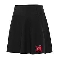 Women's Antigua Black Nebraska Huskers Chip Skort