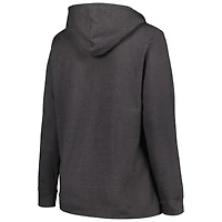 Pull à col cranté Heart & Soul Nebraska Huskers Champion Heather Charcoal pour femmes, taille plus
