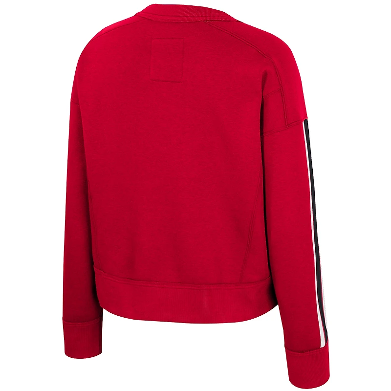 Women's Colosseum  Red Nebraska Huskers Honeymoon Sweatshirt