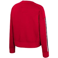 Women's Colosseum  Red Nebraska Huskers Honeymoon Sweatshirt